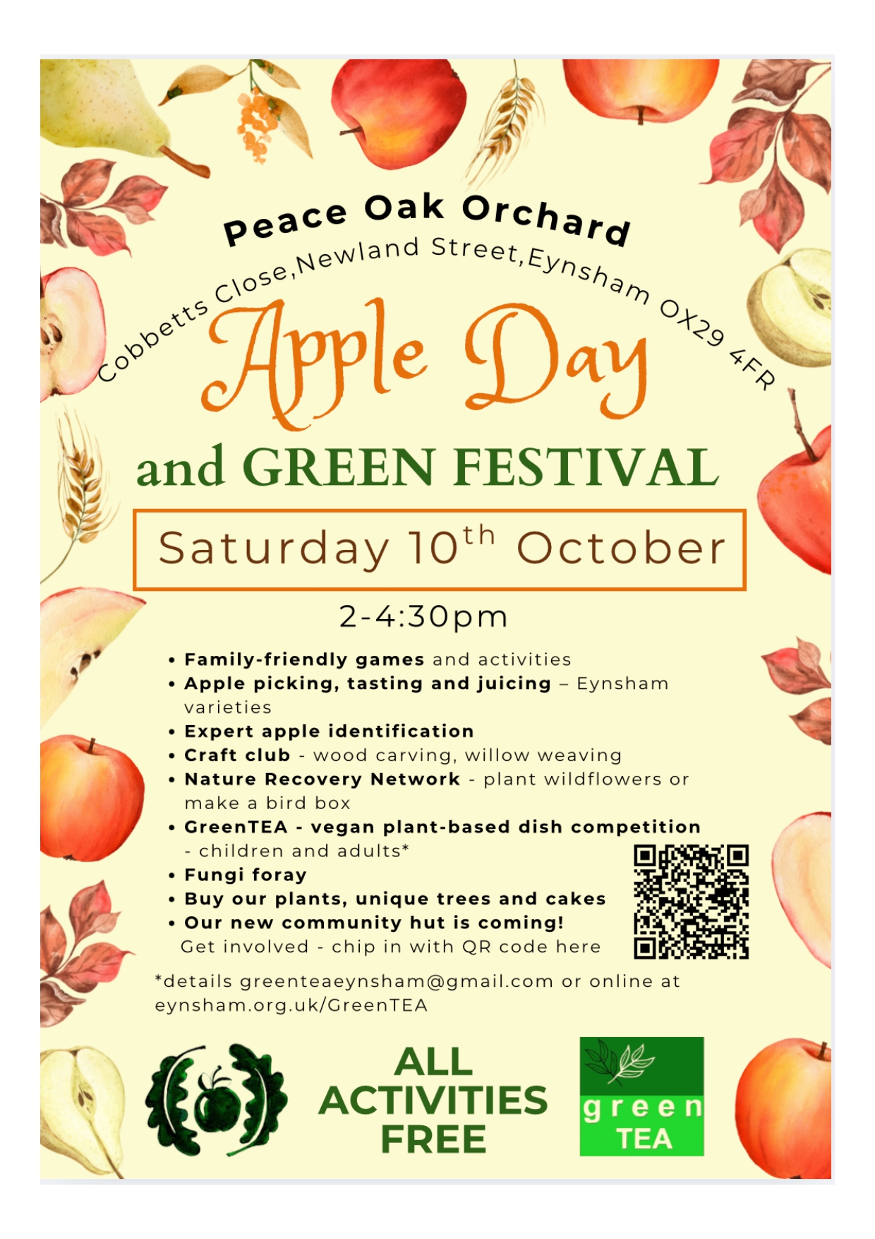Peace Oak Apple Day