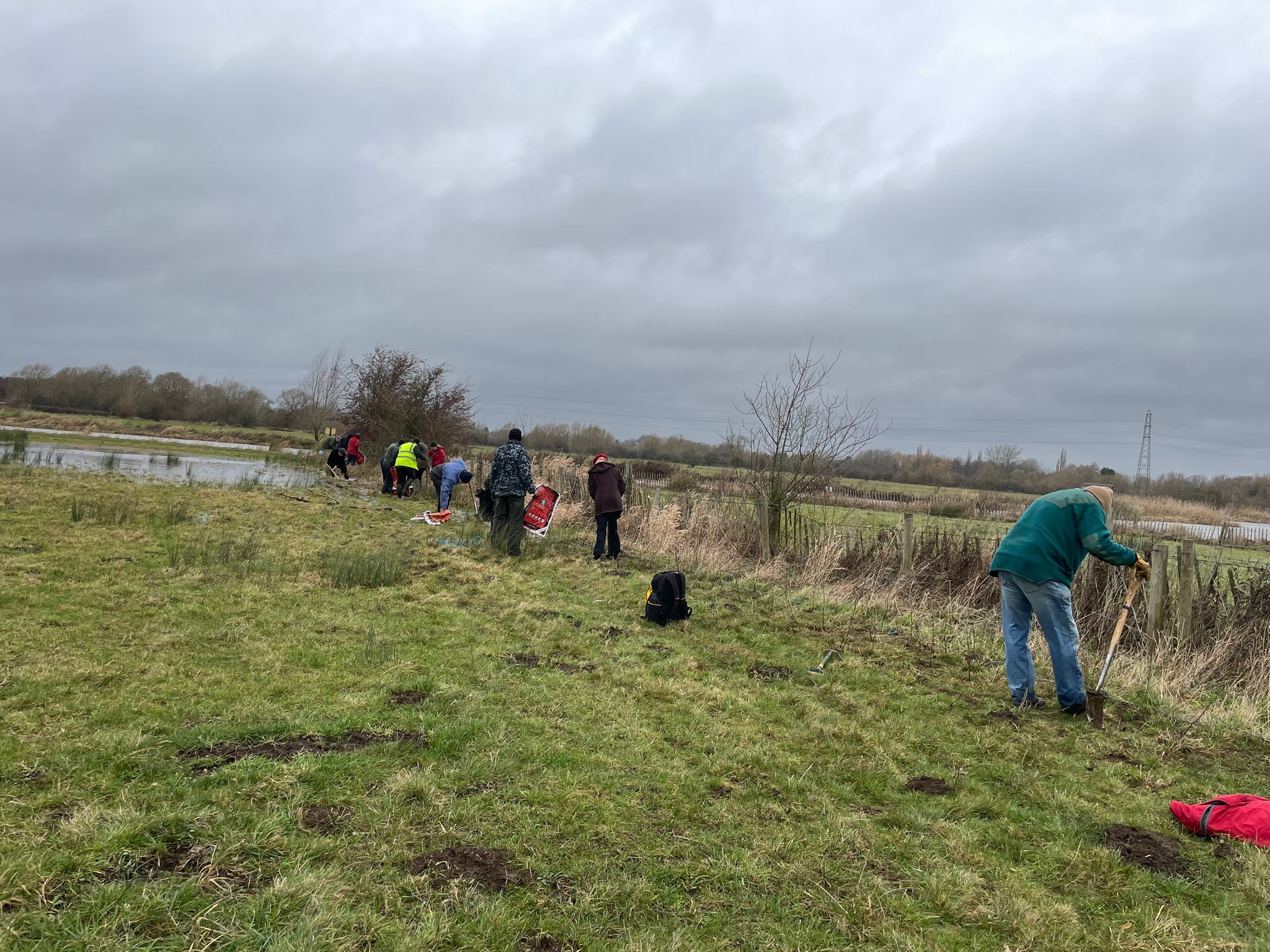 Hedge Planting on Swinford Meadows Jan26 - Catriona Bass 4