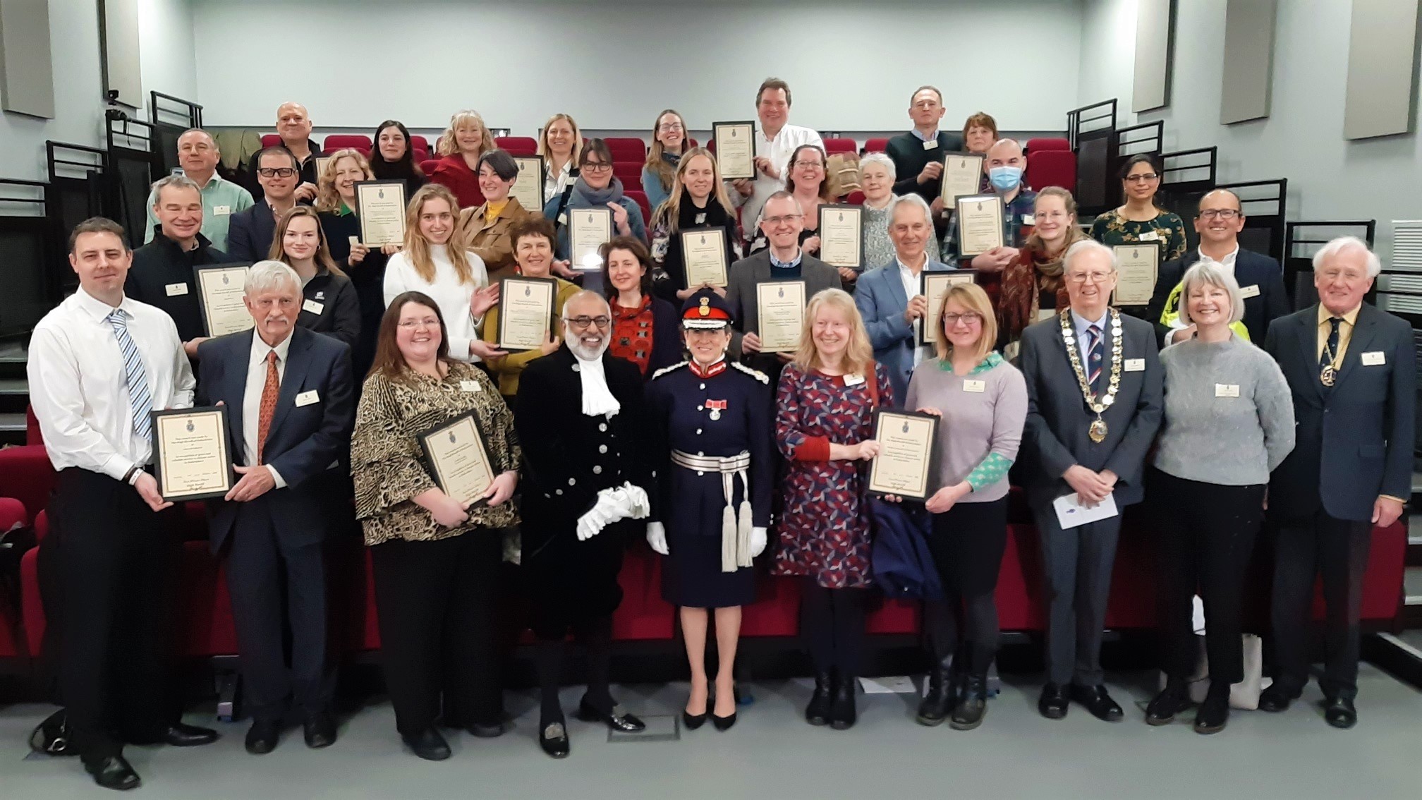 The winners of the High Sheriff's Climate Action Heroes Awards. Photo Chris Forsey